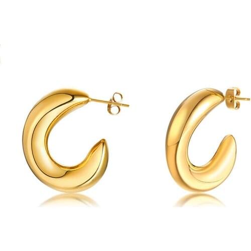 Женские золотые серьги Titanfitz China At AliExpress