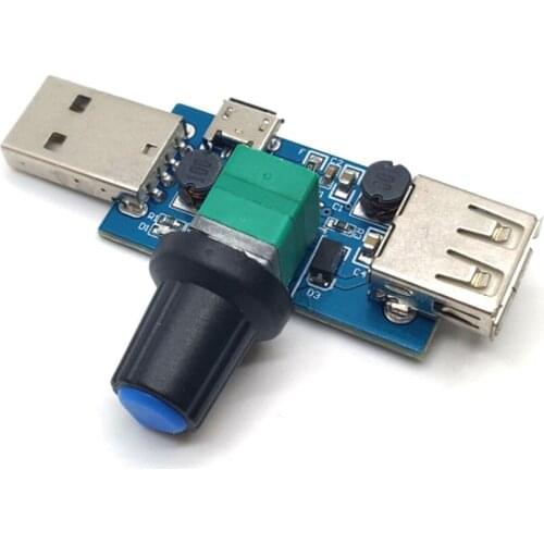 1Pcs DC4-12V 5W USB Fan Air Conditioner Reducing Noise Multi-stall Adjustment Governor Speed Controller