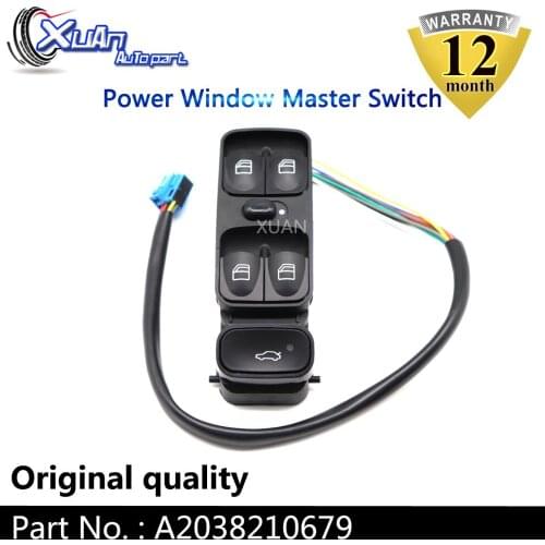 XUAN Power Window Master Control Lifter Switch A2038210679 For Mercedes-Benz C CLASS W203 C180 C200 C220 SL500