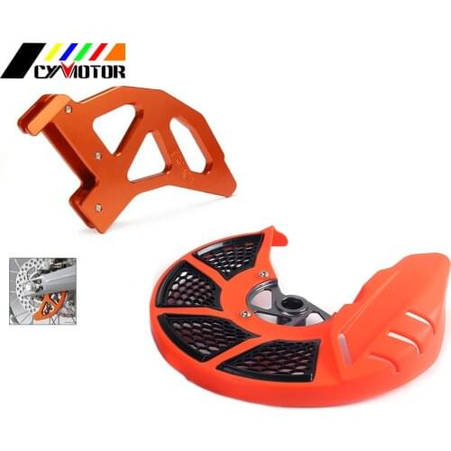 Orange Blue Front Rear Brake Disc Rotor Guard Cover For KTM Husqvarna SX EXC SX-F XC XC-F 125 144 150 200 250 350 500 505 525