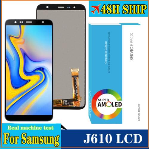 6.0'' LCD J6 Plus for Samsung Galaxy J6+ J610 J610F J610FN Display Touch Screen Digitizer Assembly Repair Parts LCD
