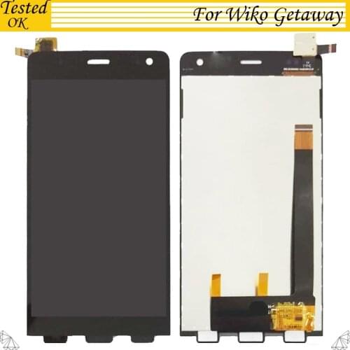 100% Tested Working For Wiko Getaway LCD Display With Touch Screen Digitizer Panel Assembly Replacement For Explay Neo LCD