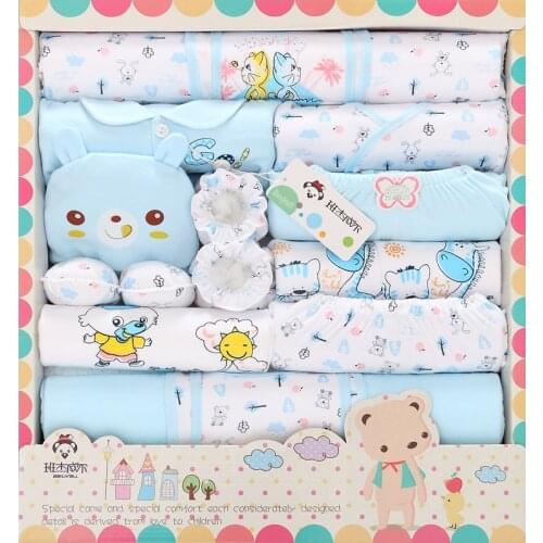 New 100% Cotton 18pcs Baby Clothing sets Infant Newborn Gift Set High Quality Boys Girls Baby Clothes christmas gift