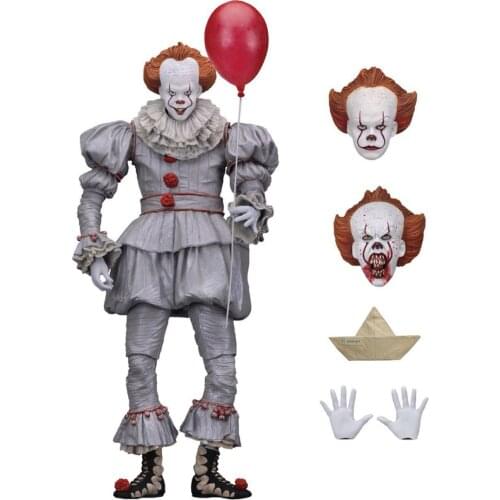 18cm Original Neca Clown BJD Action Figure Toys Dolls Cosplay Halloween Day Christmas Gift