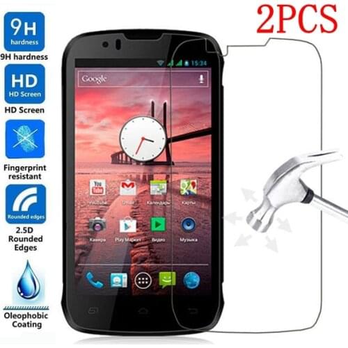 2PCS Original Full Glue Tempered Glass For Highscreen Boost Screen Protector protective film For DNS S4502 DNS-S4502 S4502M