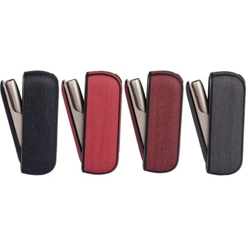 4 Colors Wood Full Cover + Side Case for Iqos 3.0 Leather Pouch Case Holder Accessories for Iqos 3 Bag