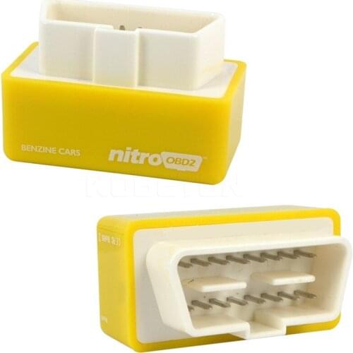 50pcs NitroOBD2 Gasoline Benzine Cars Chip Tuning Box Plug and Drive Nitro OBD2 More Power and More Torque