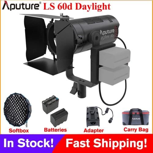 Aputure LS 60d COB LED Video Light 5600K Daylight Spotlight 60W Photography Light Focusing Light Light Storm