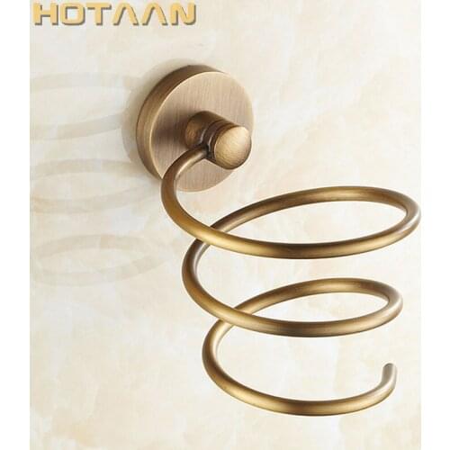 Free shipping 1pc Solid & Anti-rust brass Hair dryer holder Hair dryer rack stand rack shelf YT-8205