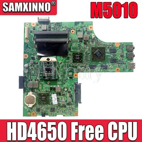 Free CPU M5010 mainboard For DELL inspiron 15R M5010 laptop motherboardCN-0HNR2M 0HNR2M 09909-1 48.4HH06.011 HM57 HD4650 GPU