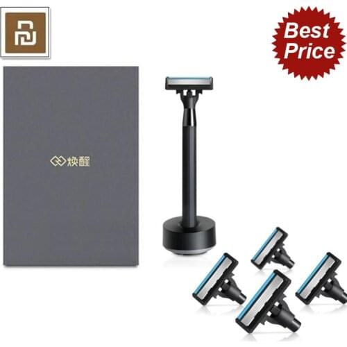 Xiaomi Men Women Shaver Razor Lemon Flavor Sets Magnetic Replace the Clip For Xiaomi Smart Home best gift For Father Husband Men