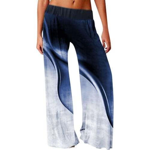 Stretch Drawstring Pants Women Casual Chic Oversize Loose Wide Leg Trousers Retro Bohemian Teens All-match Unisex Streetwear G2