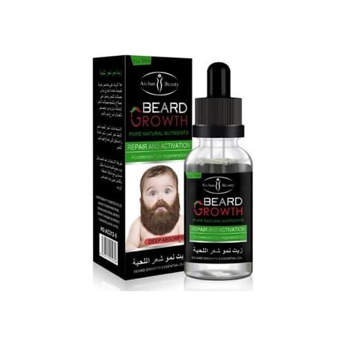 By dhl or ems 200pcs Men Beard Growth Enhancer Facial Nutrition Moustache Grow Beard Shaping Tool Beard care products new