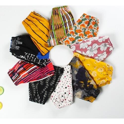 Kids Summer Linen Cotton Pants For Boys Girls Size 2 4 5 6 7 8 Year Casual Sport Pants Toddler Baby Kids Air Conditioning Pants