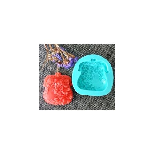 HC0116 PRZY Flower Purse Silicone Mold Soap Mould Flowers Handmade Soap Making Molds Candle Silicone Mold Resin Clay Mold
