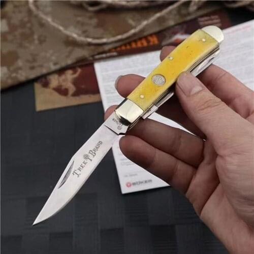 [WATCHMAN W088] Slip Joint multi-blade Pocket knife modern tradtional folding knives folder bone material collection