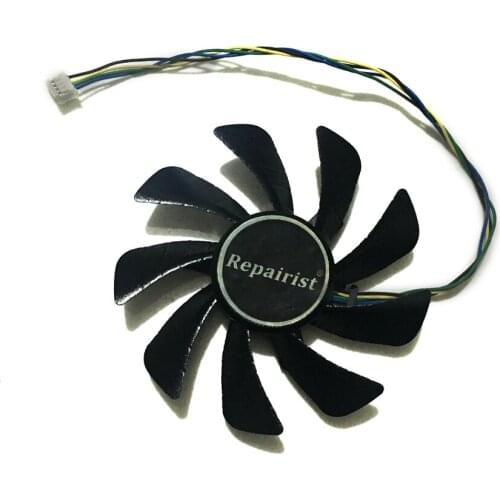 Repairist R7-240 R7350 GPU VGA Cooler For Radeon PowerColor PowerColor R7 350/240 Graphics Card Cooling System as Replacement