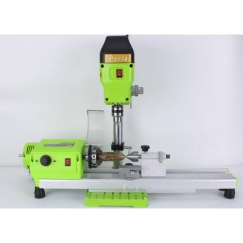 Small multifunctional household woodworking desktop lathe, bead processing machine, speed control