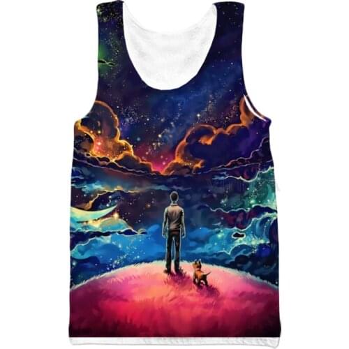 New Fashion Vest Mens 3d Print Trend Abstraction Sleeveless Men Women Custom Tank Top V12