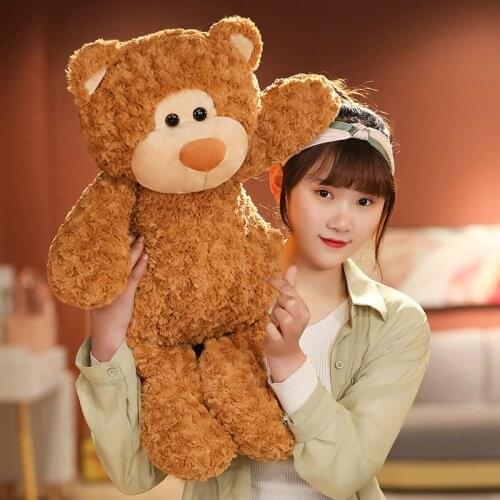 45-70cm New Style Beige Brown Teddy Bear Plush Toys Cute Stuffed Animal Pillow Cushion Doll Child Baby Kids Christmas Presents