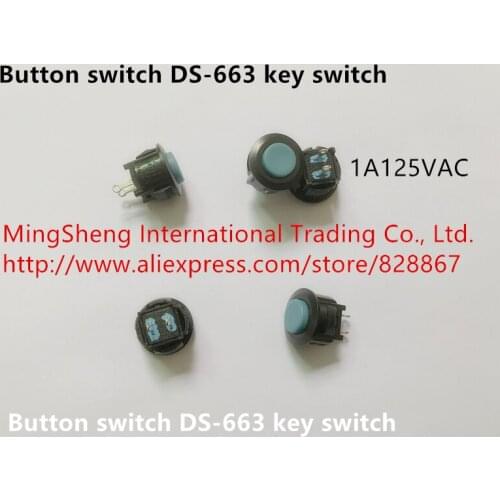 Original new 100% button switch DS-663 key switch 1A125VAC