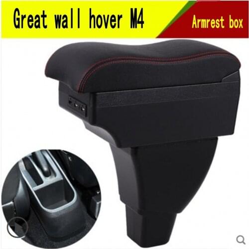For Great wall hover M4 armrest box USB Charging heighten central Store content box cup holder ashtray accessories parts