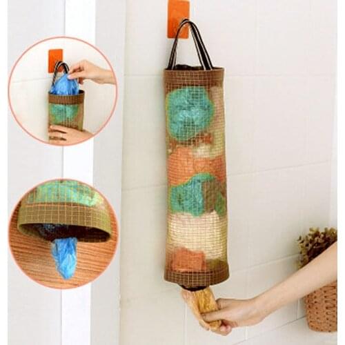 Portable Garbage Trash Storage Bag Onion Holder Vegetable Potato Hanging Space-Saving Organizer Dispenser Kitchen Accessories