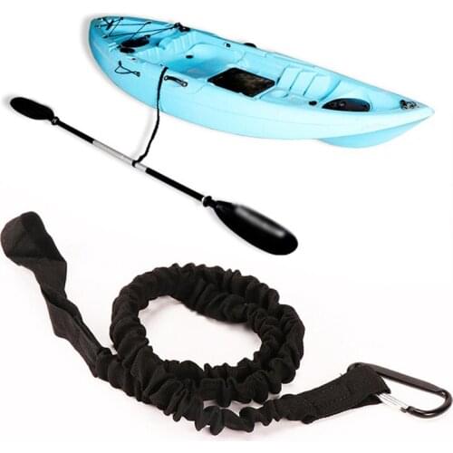 Portable Rowing Boat Paddle Leash Kayak Accessories Kayak Elastic Canoe Lanyard Cord for All Kinds of Oars Fishing Rods