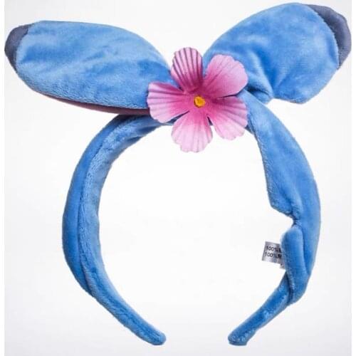 Lilo and stitch "stitch" with flower Headband Plush Headband ears Cosplay party