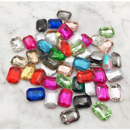 Rectangle Stone Sew On Rhinestone Tear Drop Sewing Crystal Stone Women DIY Jewelry For Wedding Dress Clothes 50pcs/lot