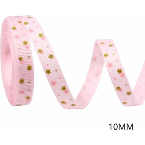 Q1FA Home Decoration Hair Bows DIY Christmas Ribbon Light Color Tender Macaron Color Ribbon Printed Home Decoration Hair Bows