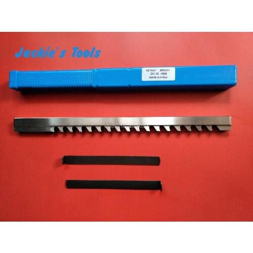 Keyway Broach Cutting Tool Metric Size 10mm D Push-Type with Shim HSS Broaching Cutting Tool for CNC Router