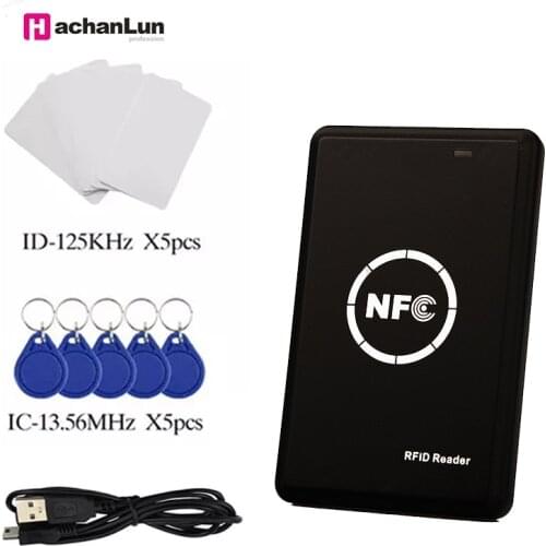 RFID Card Reader Copier Duplicator 125KHz Key fob NFC Smart Card Reader Writer 13.56MHz Encrypted Programmer
