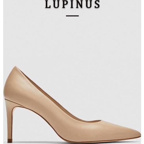 LUPINUS 2021 Chic Elegant Women Pumps Solid Color Office Shoes Women Pointed Toe Stiletto High Heels Women Pumps Ladies Shoes