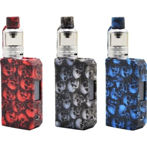 1PCS Silicone Protective Case Compatible for VOOPOO DRAG 3 Kit Silicone Case Skull Pattern Protective Cover Case