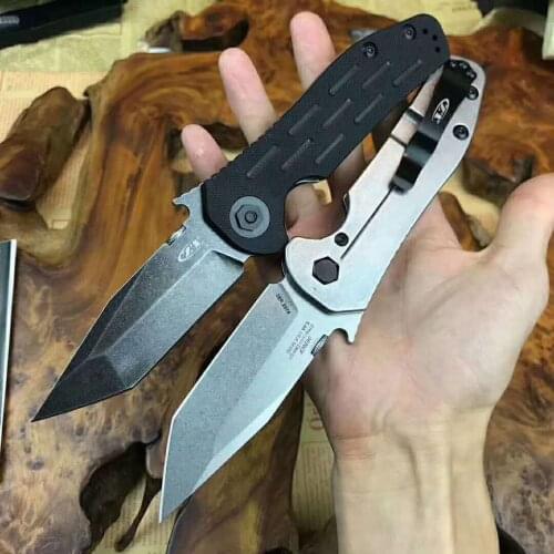 New ZT0620folding multi-functional jungle outdoor camping knife 9cr18mov blade G10+steel handle hunting survival knives EDC tool