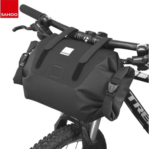 Sahoo Pro 112030 Full Waterproof 7L Adjustablec Capacity Road Mountain Bicycle Cycling Bike Handlebar Bag Pannier Dry Pack Sack