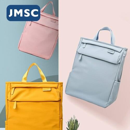 JMSC Fashion Mummy Bag Backpack Stroller Diaper Maternity Nappy Large Capacity Maternity Nursing Outdoor Travel Waterproof Brand