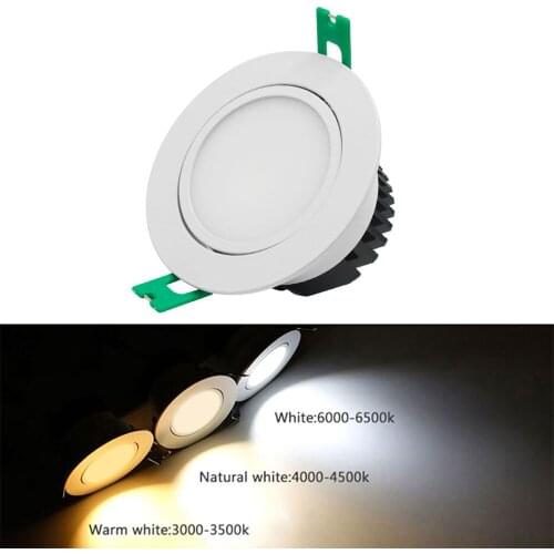 Super Bright Dimmable Led downlight light COB Ceiling Spot Light 5W 7W 9W 12W 85-265V ceiling recessed Lights Indoor Lighting