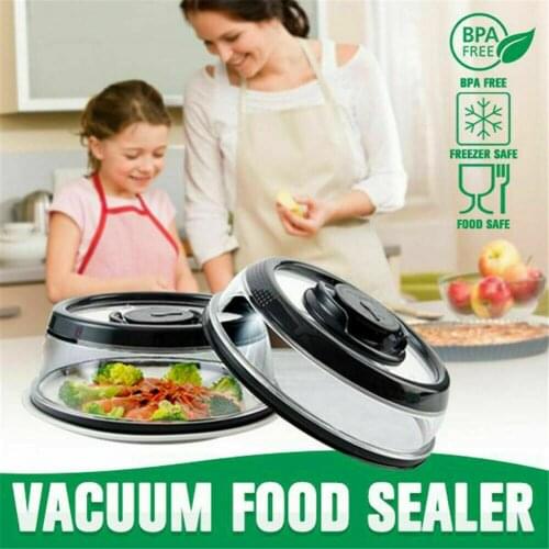 Universal Wrap Vacuum Food Seal Lid Food Keeping Fresh Cover Microwave Press Pumping Protector Lid Kitchen Gaegets Tool Dropship