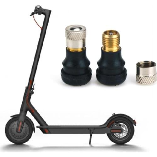 2PCS Electric Scooter Vacuum Valve Front and Rear Wheel Gas Valve Electric Scooter Accessories for Xiaomi M365 Scooter