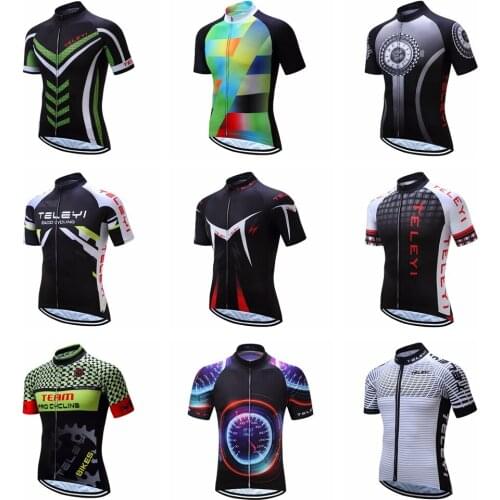Cycling Jersey Summer Short Sleeve MTB Bike Cycling Clothing Quick Dry Ropa Maillot Ciclismo Racing Bicycle Clothes Green