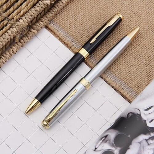 Metal rotating ballpoint pen