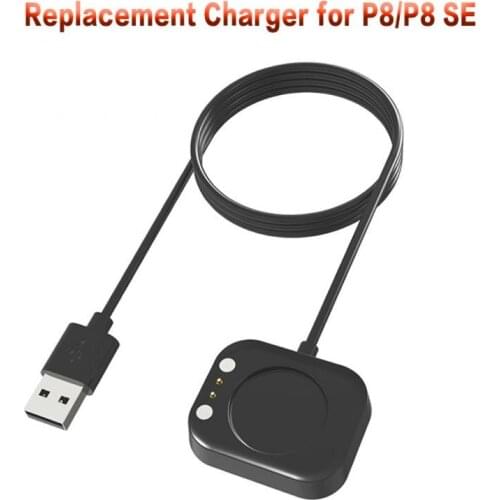 Charging Cable For P8/P8 SE Smart Watch charger USB Dock charger For P8/P8 SE Smart Watch Black Replacement Magnetic USB Charger