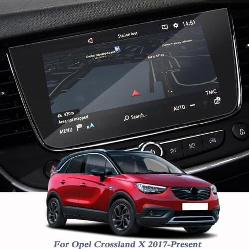 For Opel Crossland X 2017-Present Car Styling Display Film GPS Navigation Screen Glass Protective Film Control of LCD Screen