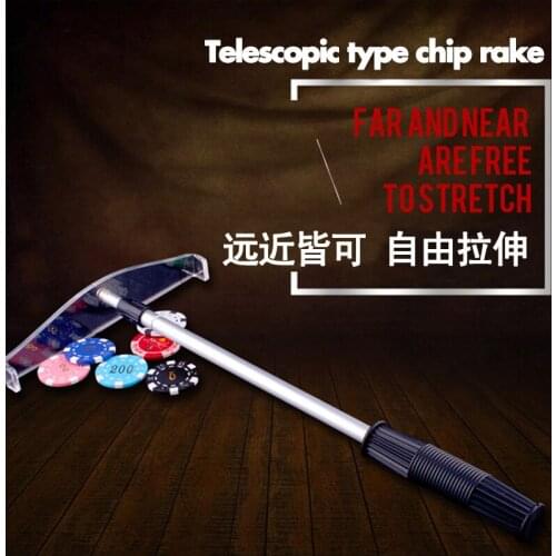 1pc telescopic type chip rake far and near are free tostretch Chip steak Chip harrow Casino accesory