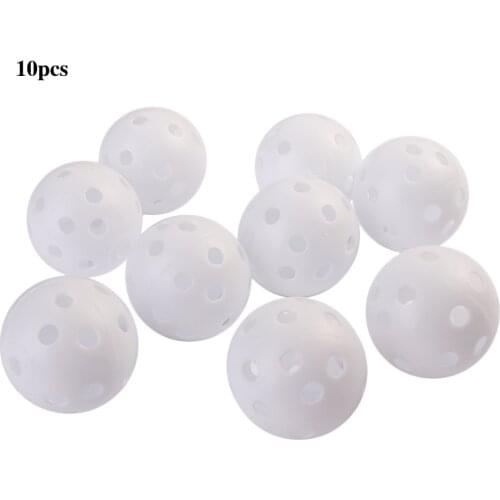 10 Pcs 41mm Golf Training Balls Plastic Airflow Hollow with Hole Golf Balls Outdoor Golf Practice Balls Golf Accessories