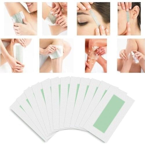 10PCS Removal Nonwoven Body Cloth Hair Remove Wax Paper Double Side High Quality Hair Removal Epilator Wax Strip Paper For Body