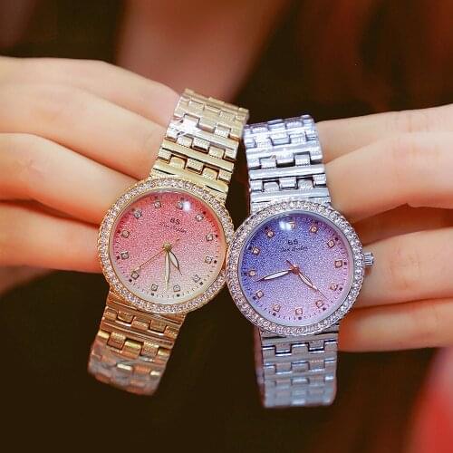 2021 NEW Gold Silver Diamonds Design Quartz Movement Waterproof Ladies Wristwatch Stainless Steel Band Classic Watches for Women