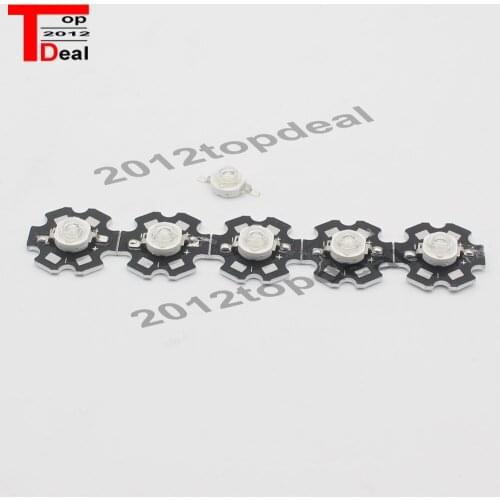 5 10 20 50 100pcs 1w 30mil 3w 32mil EPISTARS Royal Blue 445nm Blue 460nm LED Bulb Plant Grow Light Lamp With 20mm